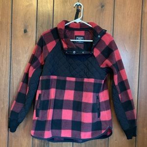 Beautiful Asymmetrical Snap Pullover A&F